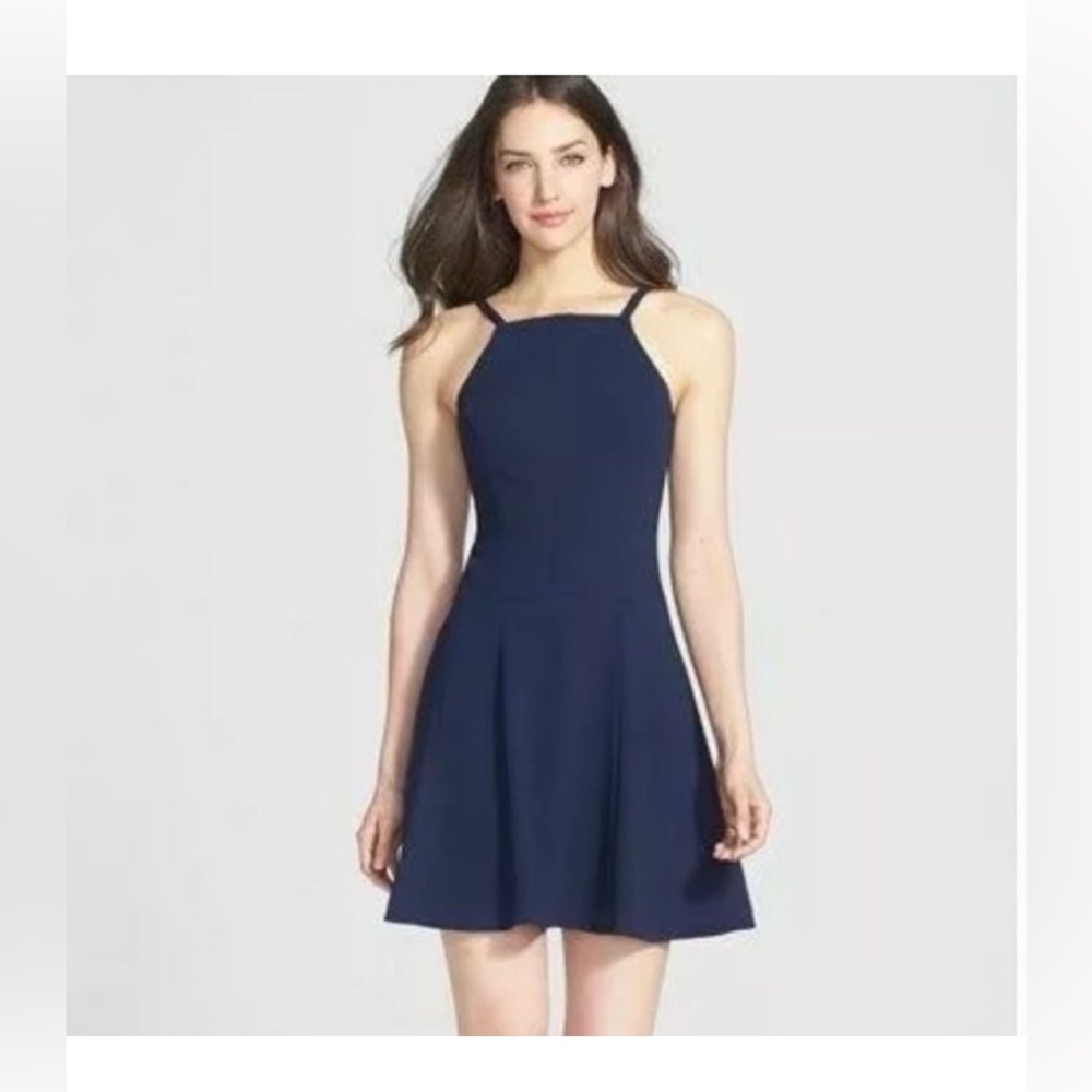 NWOT Trina Turk Navy Blue Mini Dress